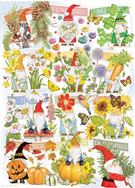 Puzzle Cobble Hill Vida feliz de los gnomos 1000 piezas