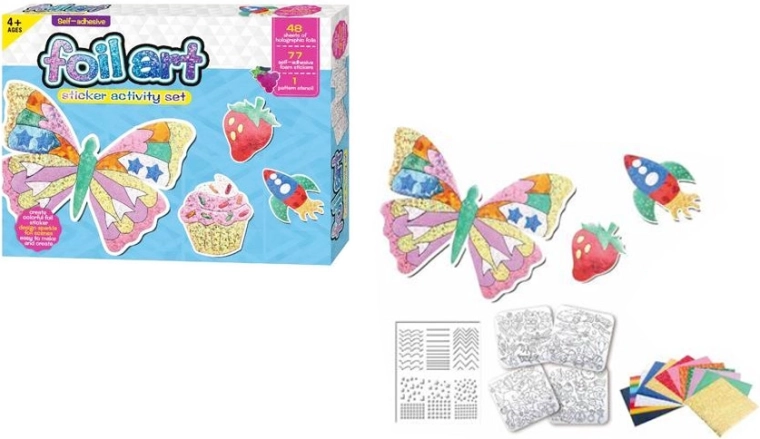 Set creativo DIY para hacer pegatinas holográficas