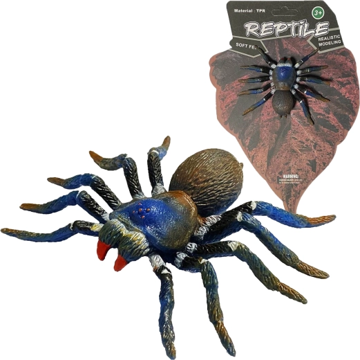 Naturaleza viva Blue Tarantula – modelo realista de araña 8 cm