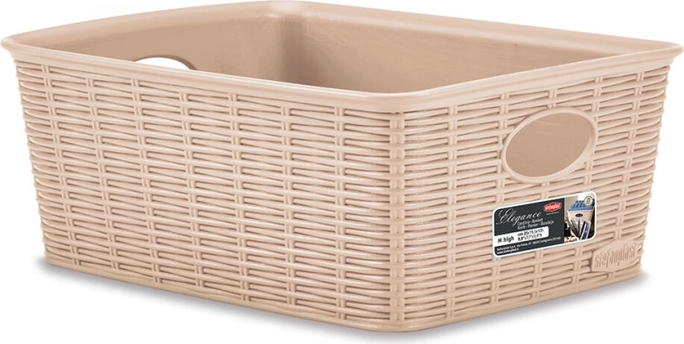 Cesta Elegance beige 25 × 19,5 × 10 cm