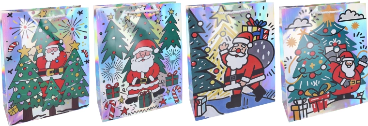 Bolsa de regalo navideña L - 1 unidad