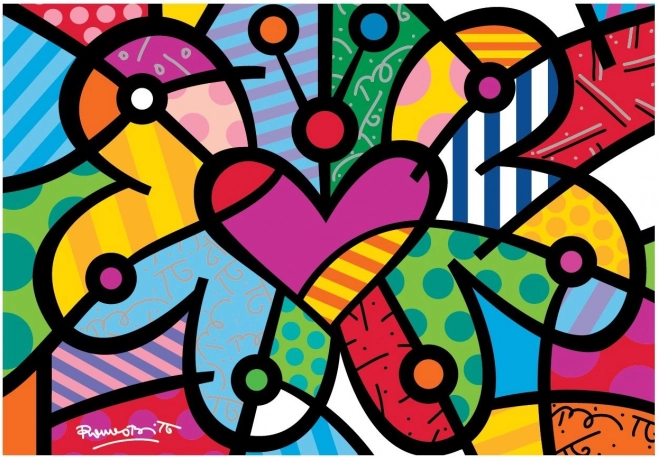 Puzzle Mariposa de corazón 2000 piezas BLUEBIRD
