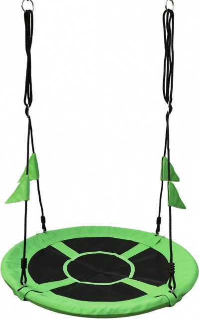 Columpio nido de cigüeña con banderines 100 cm – 2Kids Toys, verde