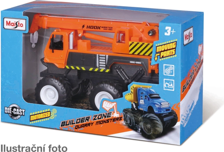 Maisto Builder Zone Quarry monsters vehículo utilitario (assort) - 1 pieza