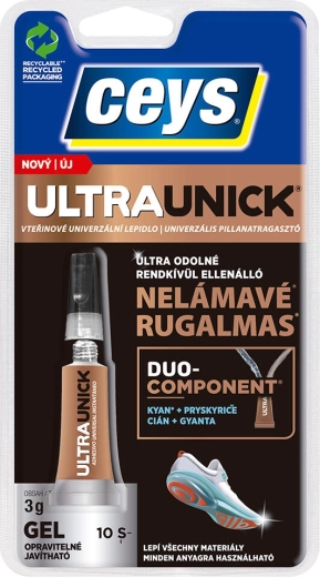 Pegamento instantáneo en gel ULTRAUNICK 3 g