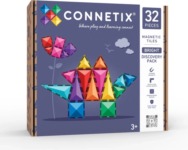 Bright Discovery Pack set de construcción magnética de 32 piezas