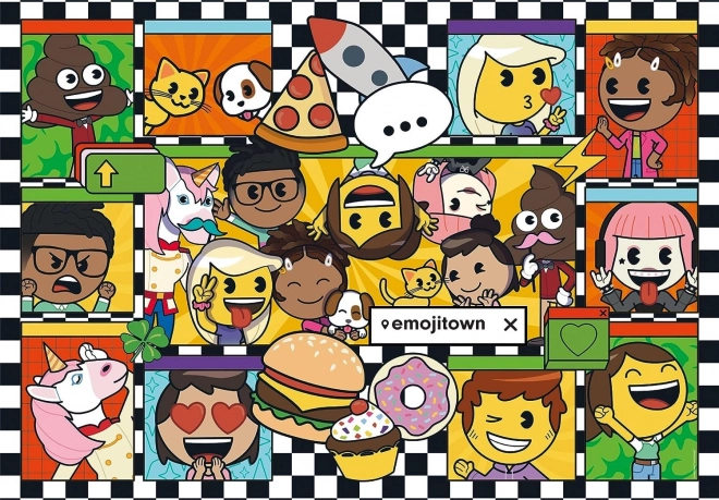 Puzzle Emoji Town 180 piezas CLEMENTONI