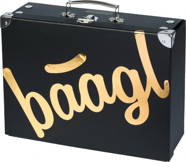 Maletín escolar plegable Gold con herrajes Baagl