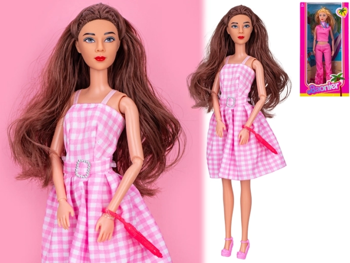 Muñeca de moda de 29 cm con bolso de estilo