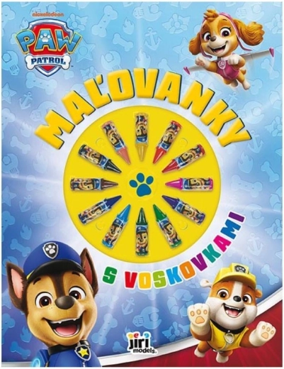 Libro para colorear con ceras Patrulla Canina