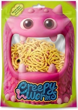 STNUX Creepy worms – gusanos sensoriales amarillos