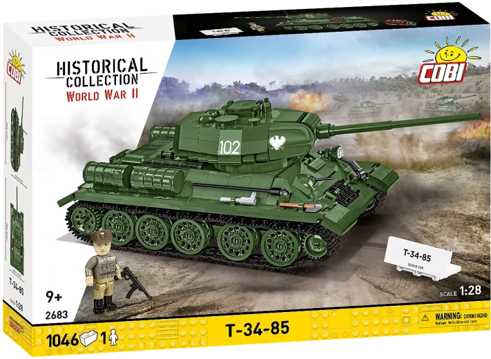 Set de construcción COBI tanque T-34-85 2 en 1 a escala 1:28