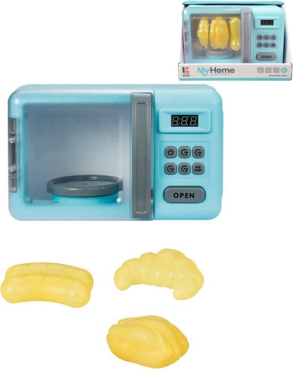Microondas infantil My Home con luz y sonido + maquetas de alimentos - 1 pieza
