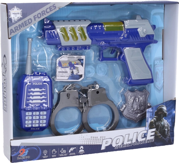Set de policía con pistola de 21,5 cm