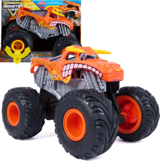 Monster Jam El Toro Loco Rev ’N’ Roar monster truck a escala 1:18