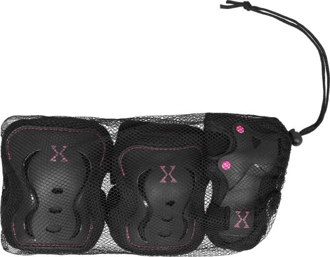 Set de protecciones NILS Extreme H320 – Negro-rosa XS
