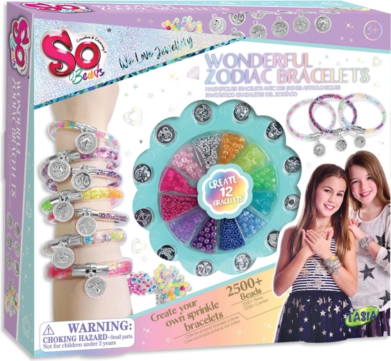 Set Tasia para hacer pulseras con signos del zodiaco