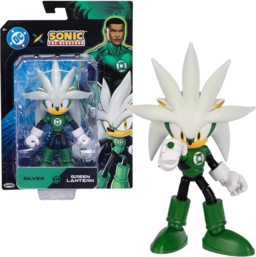 Figura Sonic the Hedgehog Silver como Green Lantern, 14 cm