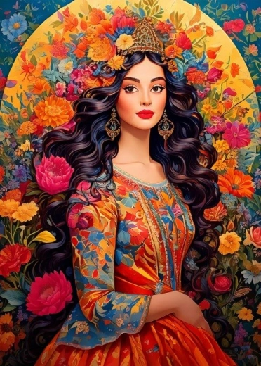 Puzzle Musa floral 500 piezas BLUEBIRD