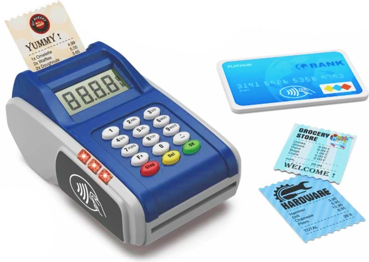 Terminal de pago electrónico infantil para tarjetas - 1 unidad