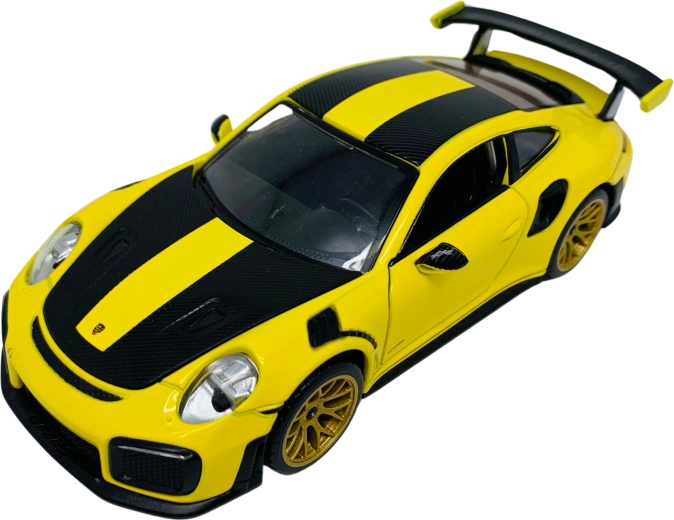Modelo de coche metálico 1:32 Porsche 911 GT2 RS con luces y sonidos