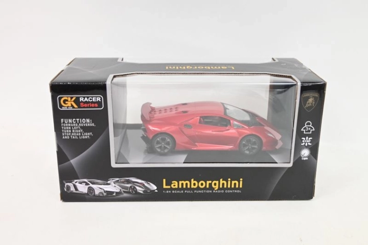 Coche RC Lamborghini Sesto Elemento rojo 18 cm