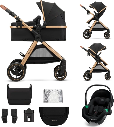 Cochecito combinado Kinderkraft 3 en 1 Esme Pro pure black