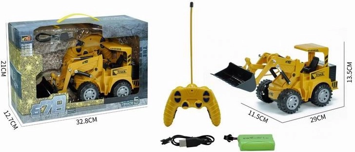 Cargadora de construcción RC con control remoto