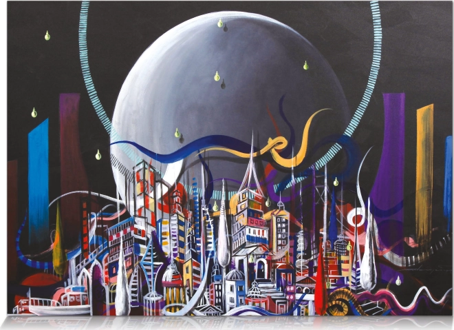 Puzzle Ciudad lunar 1000 piezas