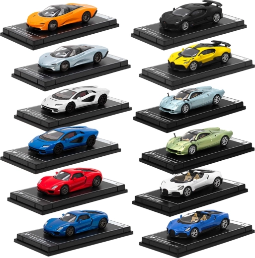 Colección metálica de hypercars – 12 modelos