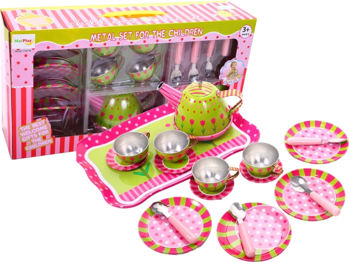 Juego de té metálico Bella