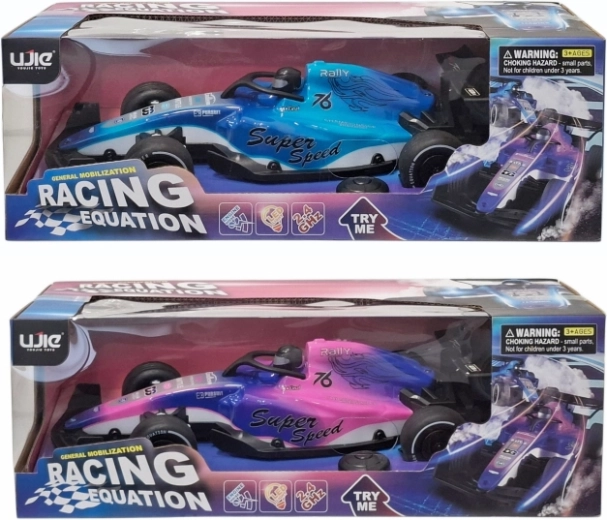 Coche deportivo teledirigido con efecto de humo - 1 unidad
