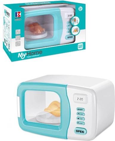 Microondas infantil a pilas con sonido con pollo 20 cm