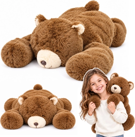 Osito de peluche marrón con patas largas 60 cm