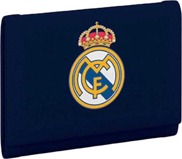 Cartera infantil textil plegable Fútbol con cierre de velcro - 1 pieza