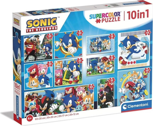 Puzzle Clementoni Erizo SONIC 10 en 1