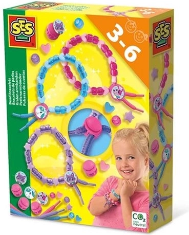 SES Creative pulseras de cuentas – set para crear joyas para niños