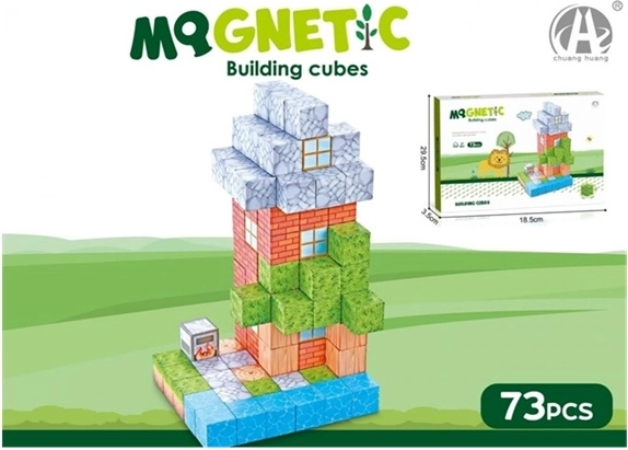 Juguete de construcción magnético Madej, 73 piezas