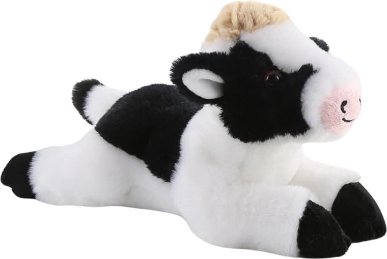 Vaca de peluche tumbada 25 cm
