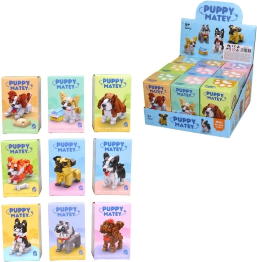 Kit de construcción de perrito en expositor - 9 unidades