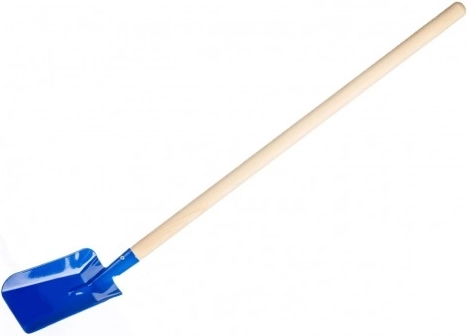 Pala infantil con mango de madera de 80 cm – Azul