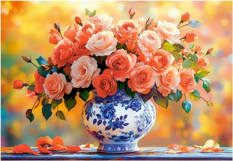 Puzzle Castorland Rosas de verano 1500 piezas