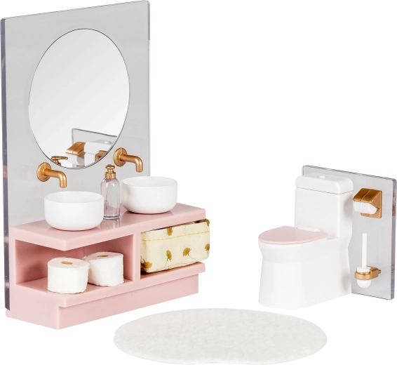 Muebles de baño para casa de muñecas Lundby
