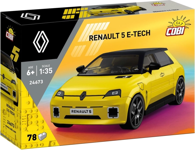 Set de construcción COBI Renault 5 E-Tech Electric a escala 1:35