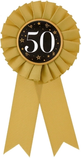 Escarapela de cumpleaños de aniversario 50 años