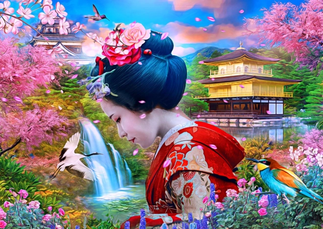 Puzzle Geisha en el jardín 1000 piezas ENJOY
