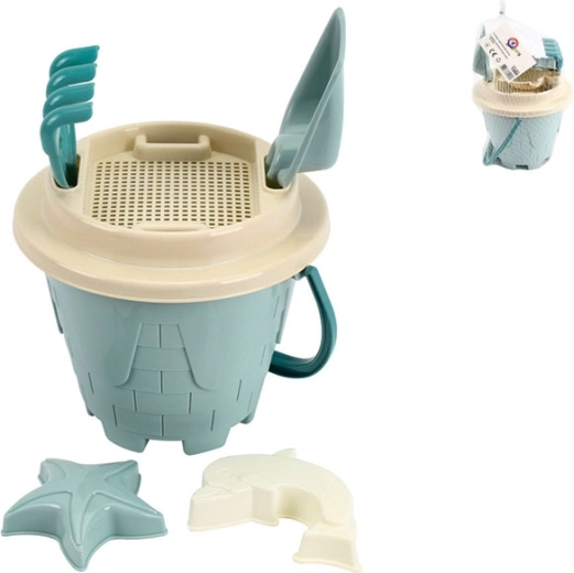Set de arena con cubo azul 18 × 26 cm