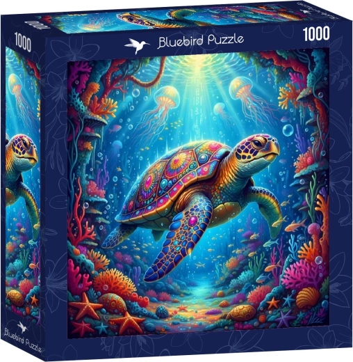 Puzzle cuadrado Bluebird Tortuga marina 1000 piezas