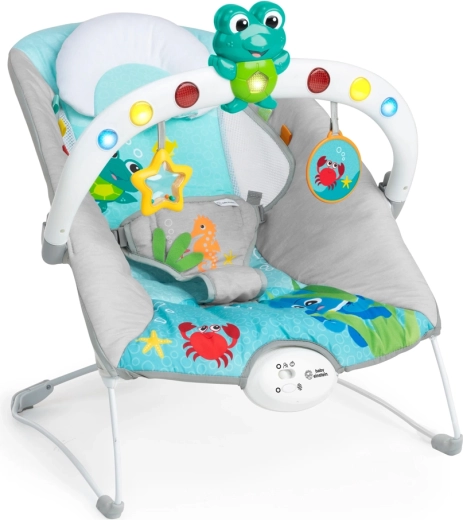 Hamaca musical vibratoria con luces Kick to It Neptune BABY EINSTEIN