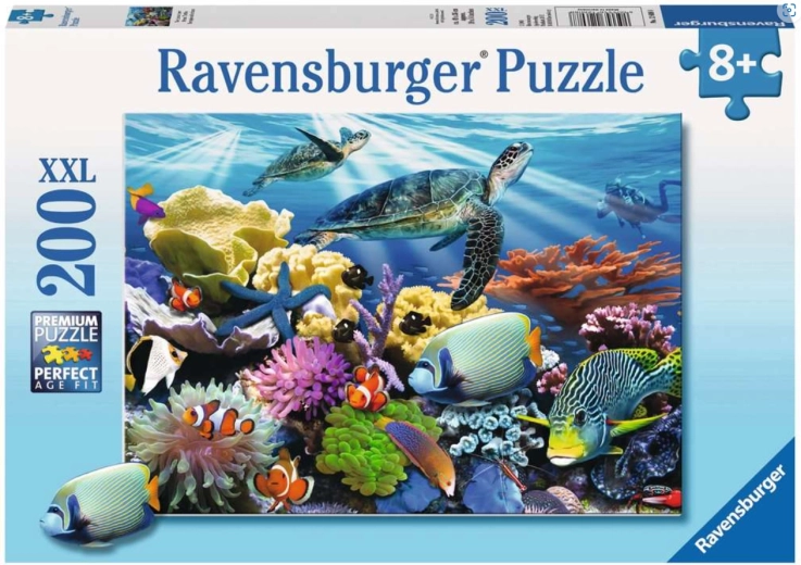 Puzzle Ravensburger Vida en el océano XXL de 200 piezas